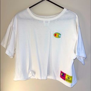 White champion tee